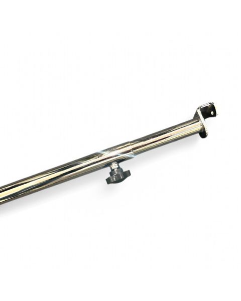 Konfeksjonsstang t/ varevogn, krom. 125-230 cm.