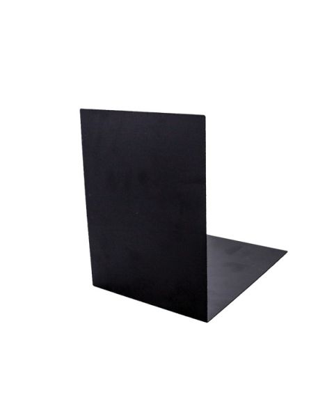Bogstøtte, sort. metall. 20 x 20 x 15 cm.