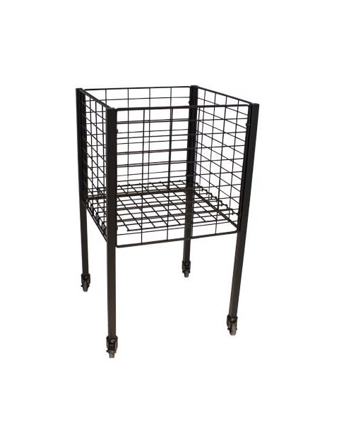 BOXER 1 - Salgskurv sort. 50 x 50 x H 90 cm. Justerbar bunn