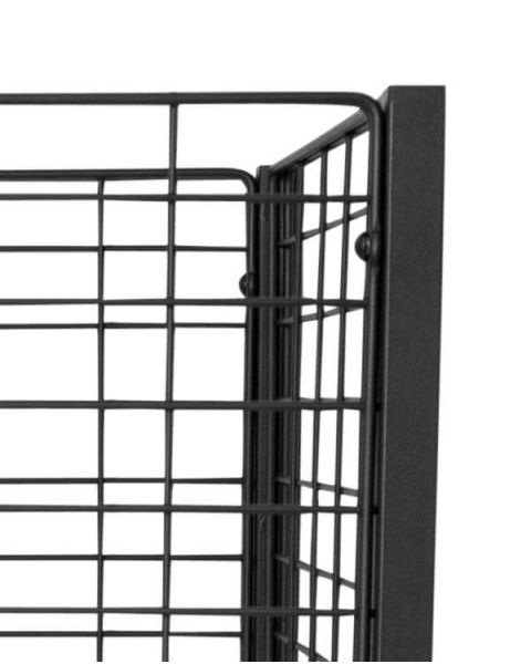 BOXER 1 - Salgskurv sort. 50 x 50 x H 90 cm. Justerbar bunn
