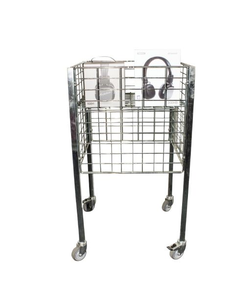 BOXER 1 - Salgskurv galvanisert. 50 x 50 x H 90 cm. Justerbar bunn