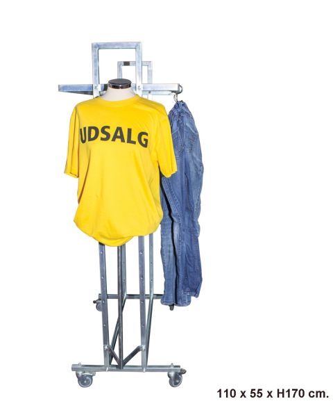 Gatestativ m/ Damegine - L5, galvansieret. 110 x 55 x H170 cm