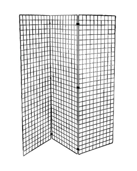 Dekorasjonsgitter 50 x 150 cm, Sort - Sett med 3 stk gittre