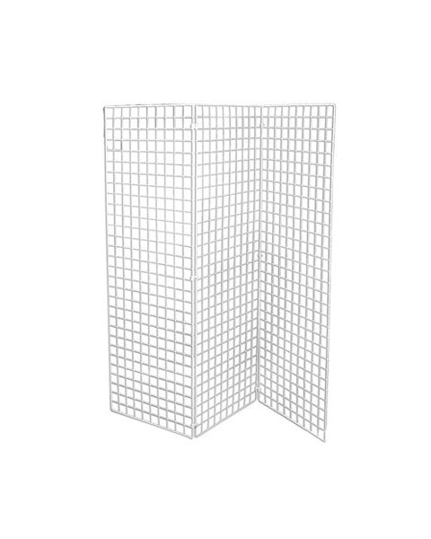 Dekorasjonsgitter 50 x 150 cm, Hvit  - Sett med 3 stk gittre