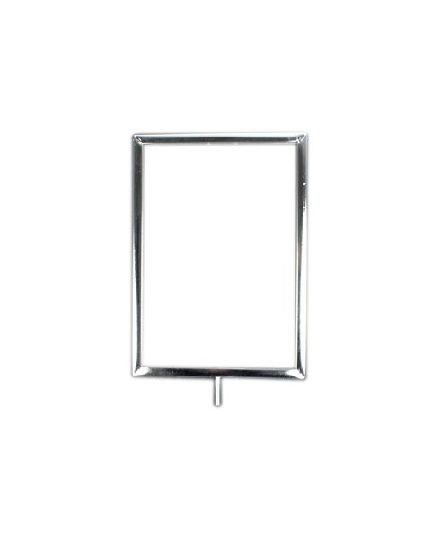 Skiltramme, A4, metall, krom