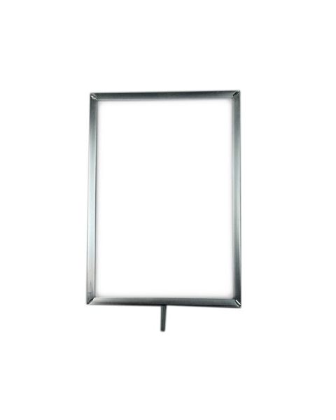 Skiltramme, A4, metall, galvanisert