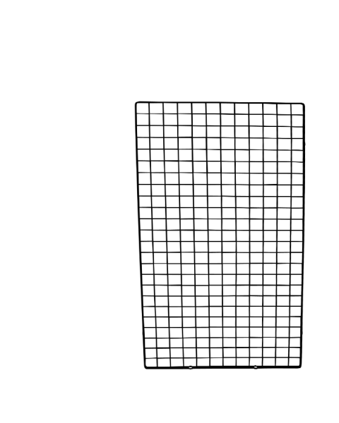 Gitter m/ dobbeltramme - sort. Velg størrrelse