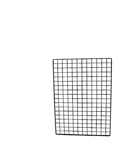 Gitter m/ dobbeltramme - sort. Velg størrrelse