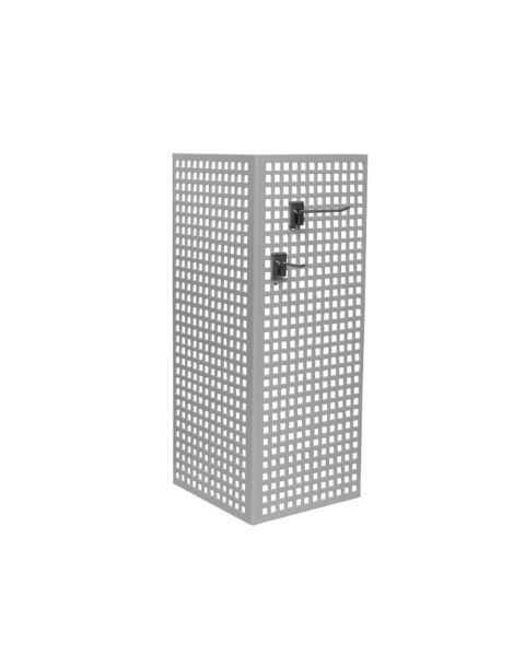 Vinkeldisplay, hullplate - hvit