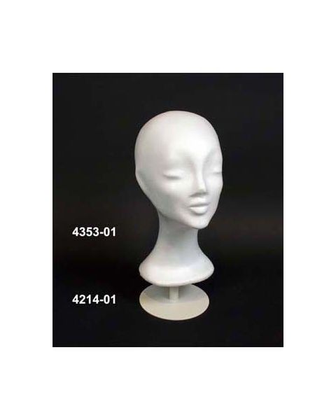 Isoporhoder, dame, hvit, O56 x H33 cm