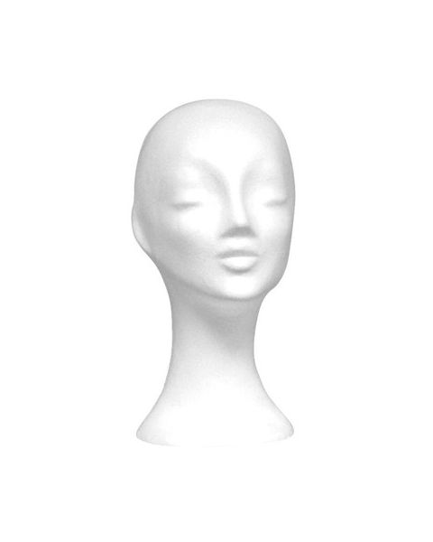 Isoporhoder, dame, hvit, O56 x H33 cm