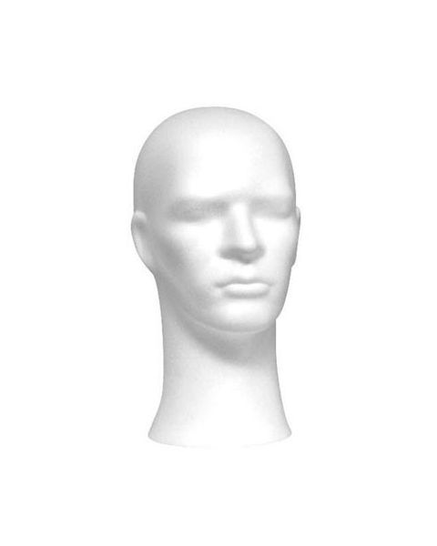 Isoporhoder, herre, hvit, O59 x H31 cm