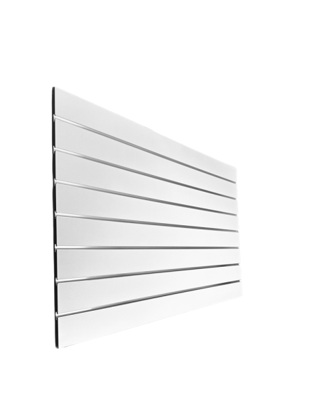Rillepanel - 120 x 80 cm. - hvit - 10 cm. 1  stk. - Supersett, let tekstur