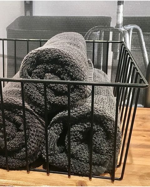 Trådkurv, sort 60 x 30 x H15