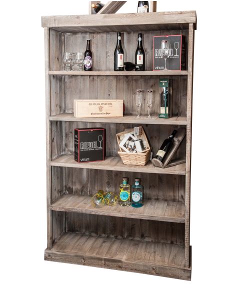 Reol m/ 5 hyller - Heritage. B119 x D39 x H200 cm