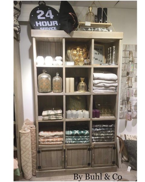Reol m/ 12 rum + 3 skape - Heritage. B119 x D39 x H200 cm