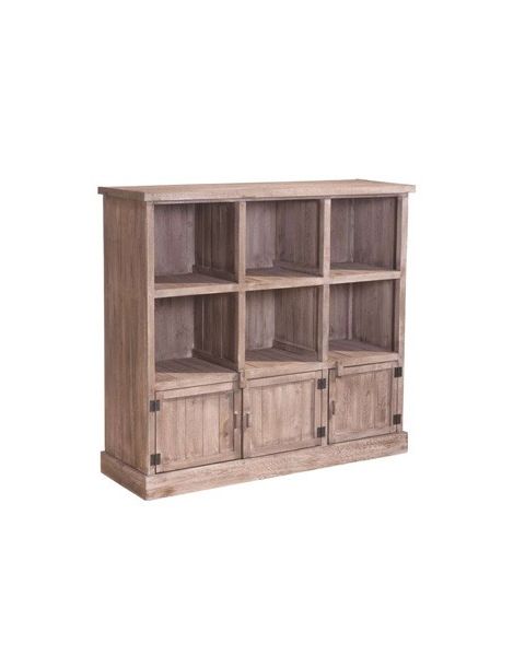 Reol m/ 6 rom + 3 skaper - Heritage. B119 x D39 x H110 cm