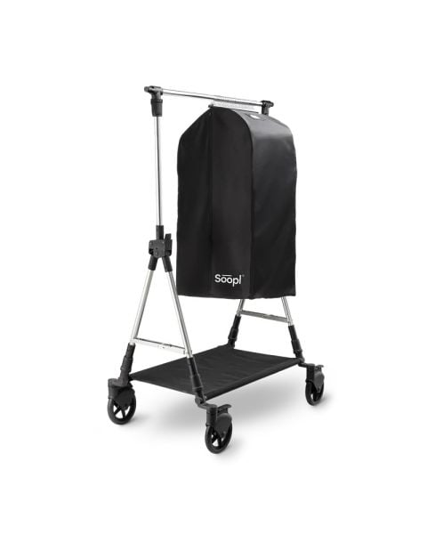 Soopl - Medium bags - Kollektionspose med kuffertlukning - sort, 48 x 40 x H90 cm. 