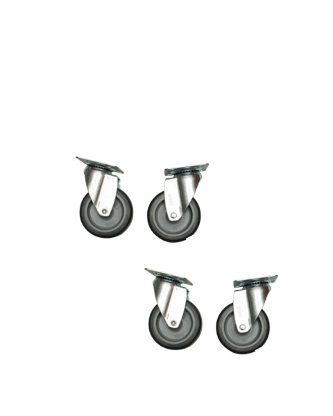 Pladehjul - 75 mm. sett uden bremse