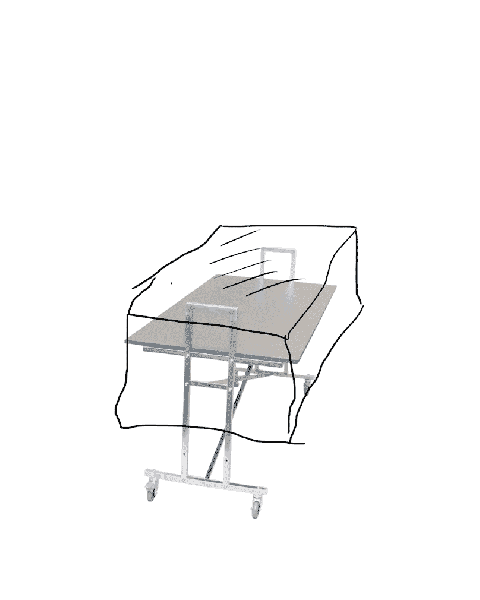 Regnhette t/ gatebord - L10 - klar plast
