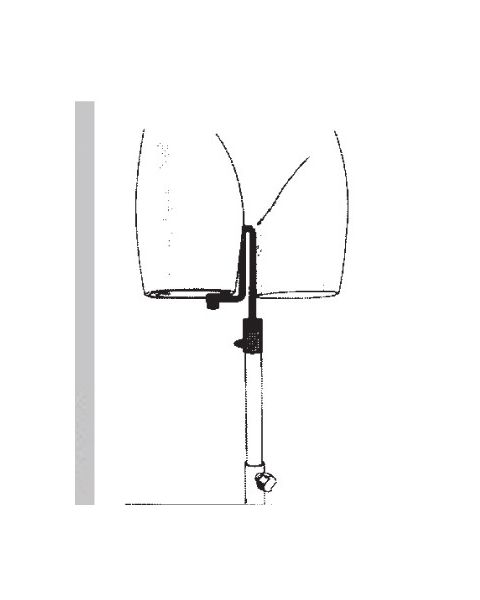Tilbehør Heltorso - Fotbeslag 1, krom