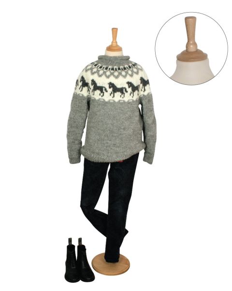 Treviso barnegine, hørfarvet, 6/8 år, rund fod, shaker top, ask