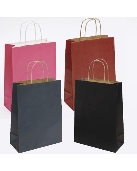 Papirpose - Mellem H 29 cm.- 50 stk. Velg farge