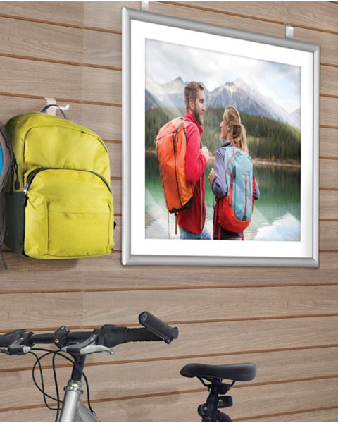 Snaprammer - 50 x 70 cm. Kan brukes udenfor. Velg sort eller aluminium.