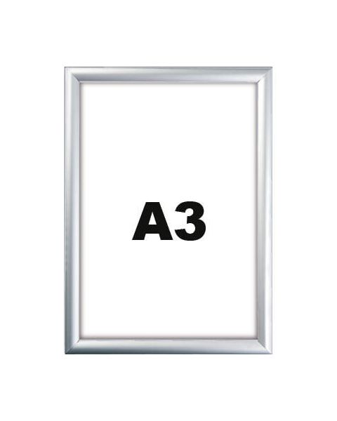 Snaprammer - A3. Kan brukes udenfor. Velg sort eller aluminium.