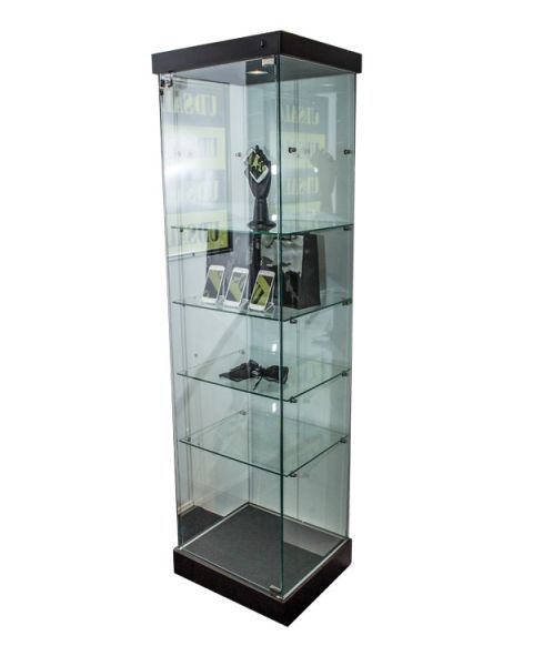 Vitrine - Toscana 1 - høy model. 50 x 46 x H 184 cm.