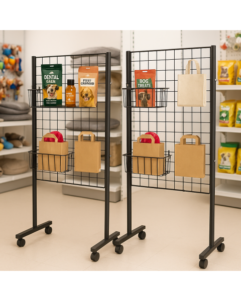 Gittergondol i sort. Velg størrrelse