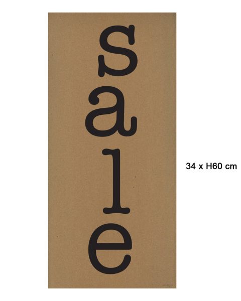 Plakat. Sale, brun kraft, 30 x H64