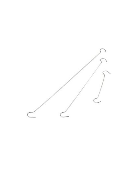 Dobbelt opphengskrok, t/deko, pk. m/4 stk., galv.