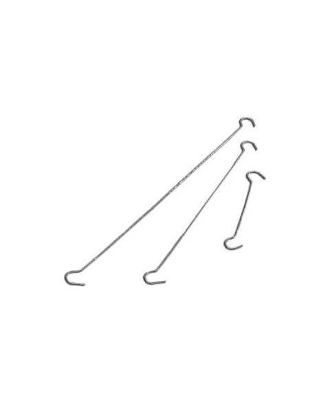 Dobbelt opphengskrok, t/deko, pk. m/4 stk., galv.
