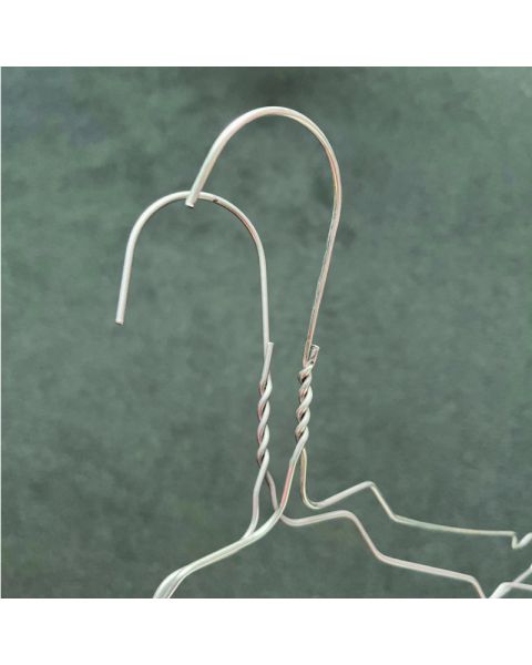 Renserikleshenger - 40 cm - 500 stk - Med hakk. Galvaniseret *TILBUDSVARE*
