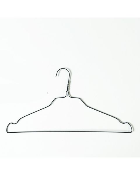 Renserikleshenger m/hakk - 40 cm - 500 stk - Med hakk. Sort *TILBUDSVARE*