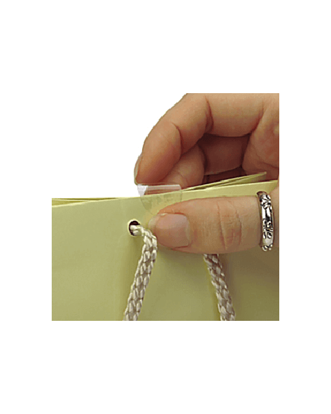 Plomberingsetiket - rund 25 mm. blank. 1000 stk.