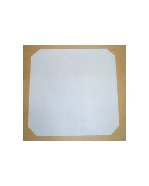 Tubo, plastplade, frosted, 44 x 44 cm. Bundhylle til Boxer