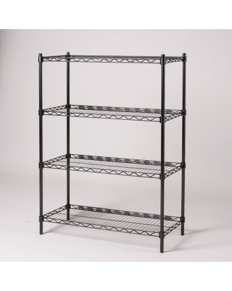 Reol - Sort, let blank  (B 91 x D 36 x H 160 cm.) - TUBO