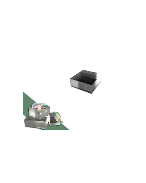 Displayblok, klar akryl, 5 x 5 x H4 cm