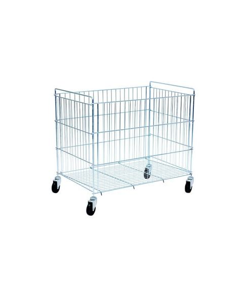 Salgskurv i krom. H 70 cm.