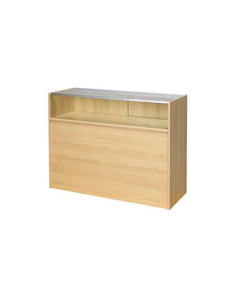 Butiksdisk m/ 1/4 glasfront - Slimline