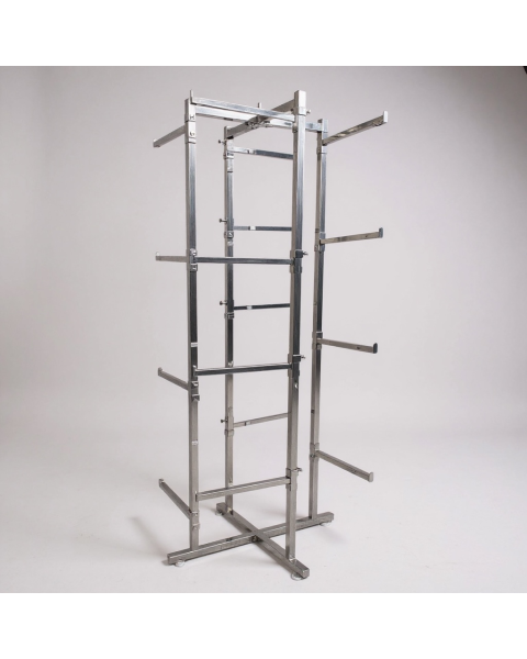 Gulvstativ m/ 16 armer 30,5, krom, 70 x 70 x H150 cm