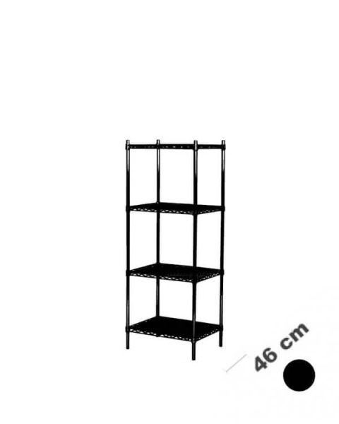 Reol - TUBO (B 61 x D 46 x H 160 cm.) - Sort. 4 hylle