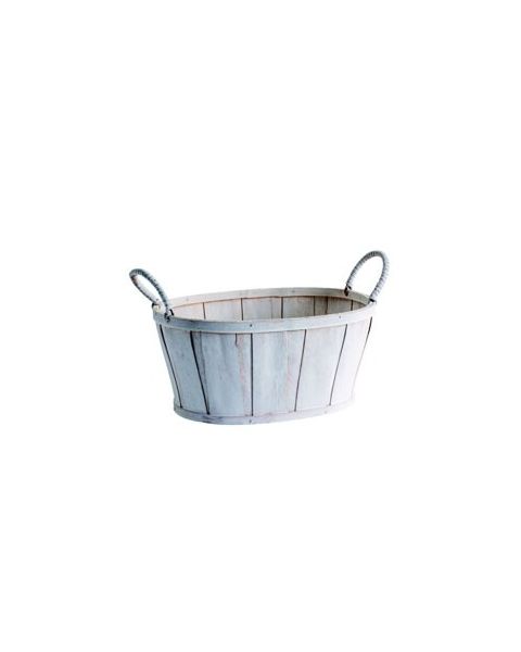 Gavekurve - Oval trekurv, med 2 dekorative håndtak, 25 cm, H12 cm