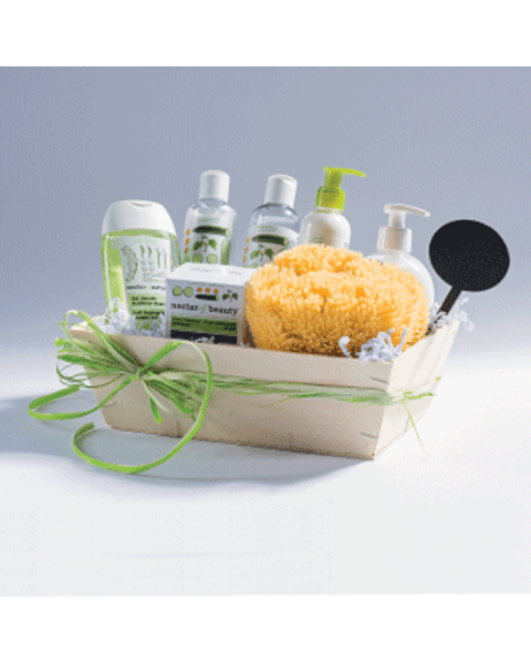 Gavekurv, rektangulær, natur, 19,5 x 29,5 x H9,2 cm