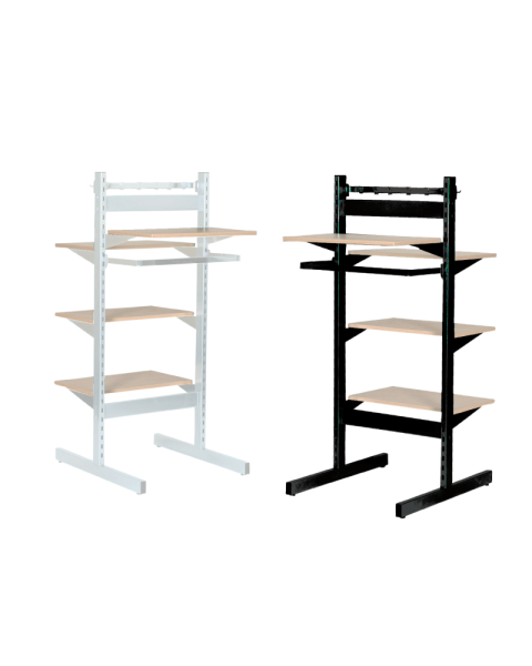 T-Gondol - H 147,5 x B 67 cm. Dobbelt display. Framework - Velg farge