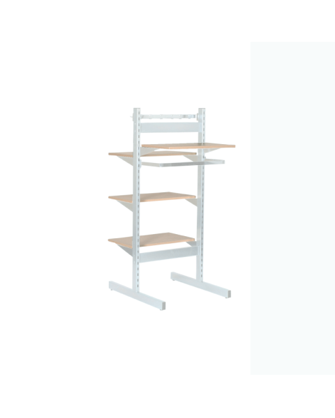 T-Gondol - H 147,5 x B 67 cm. Dobbelt display. Framework - Velg farge