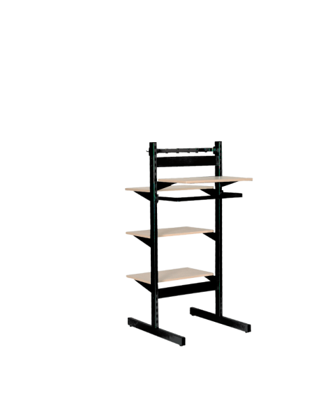 T-Gondol - H 147,5 x B 67 cm. Dobbelt display. Framework - Velg farge