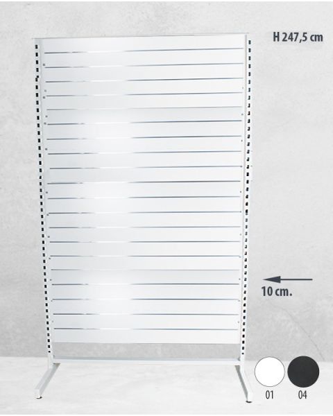 Panelgondol enkeltsidet - 127 x H247,5 cm.